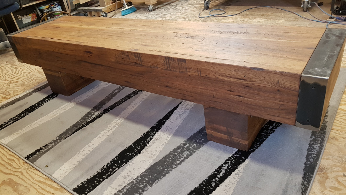 Rustic Vintage Log Coffee Table