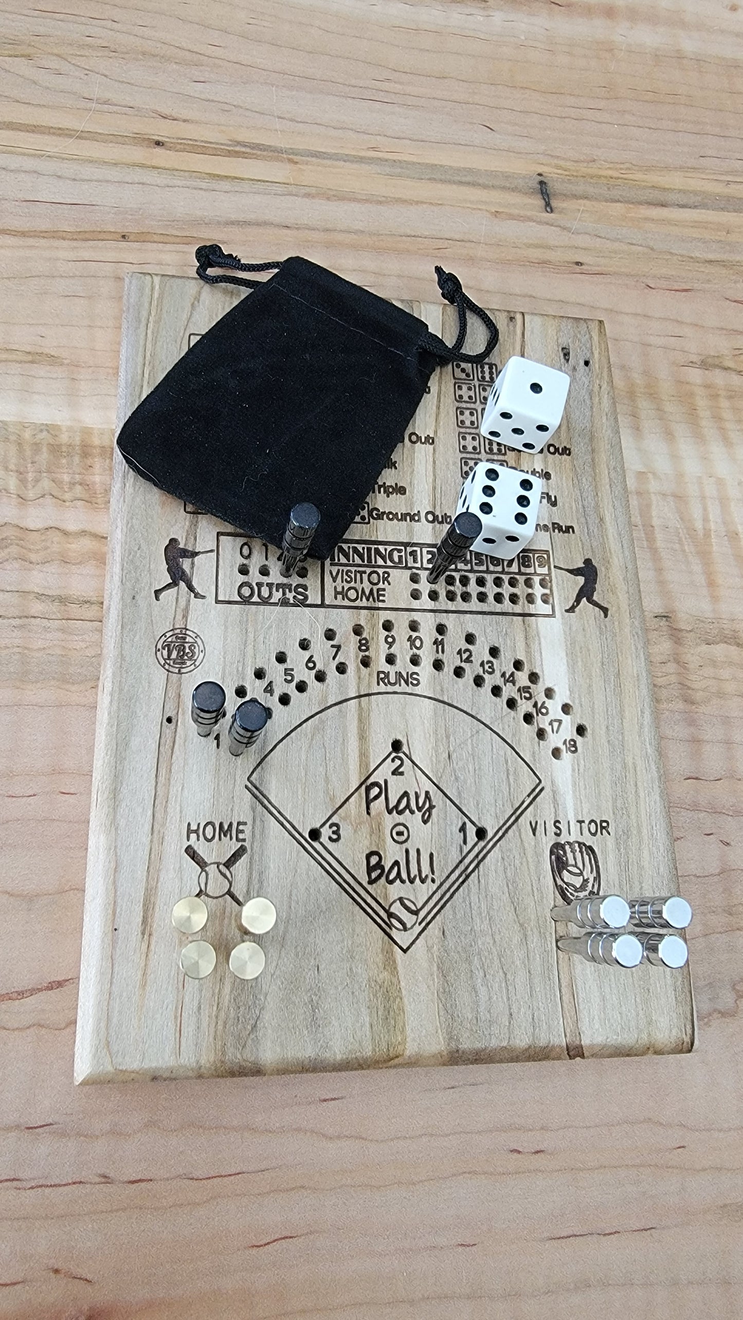 Baseball is a dice game for 2-8 players