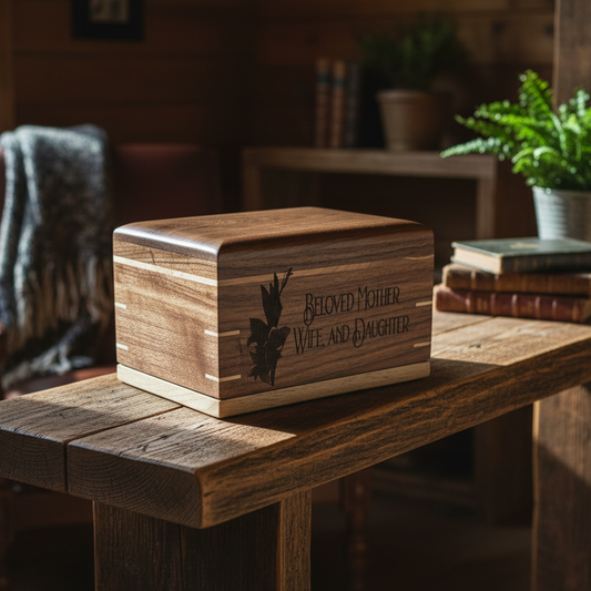 True North Urn - A Handcrafted Tribute To Honor your loved one