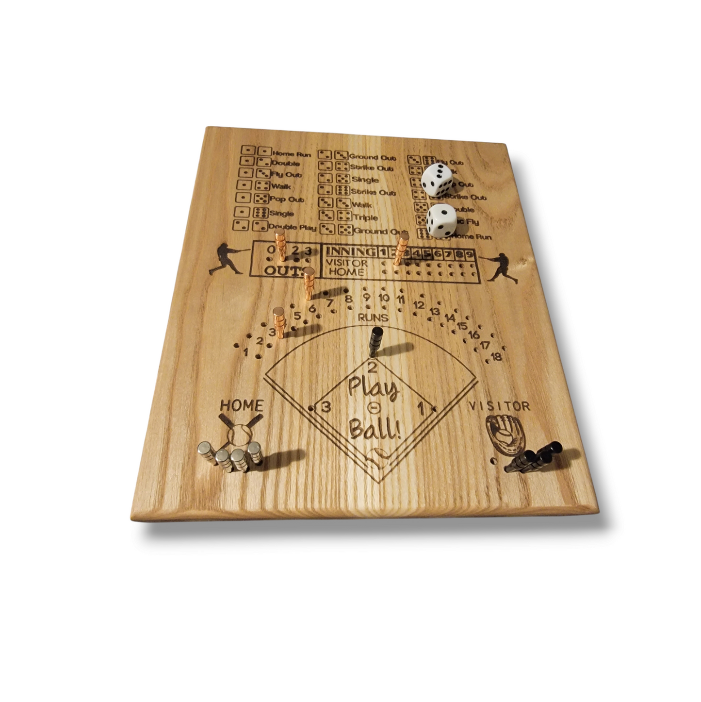 Baseball is a dice game for 2-8 players