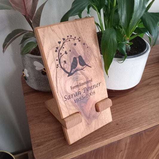 Forever Remembered - Standing Memorial Plaque, Standing Plaque, Memory Keepsake.