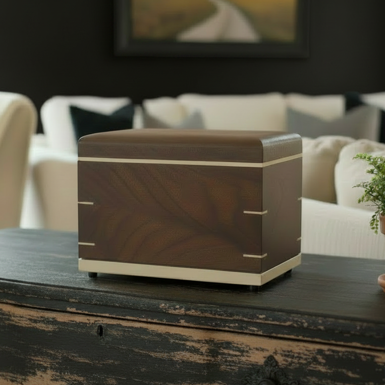 Handcrafted Hardwood Urn For Ashes Made In Canada