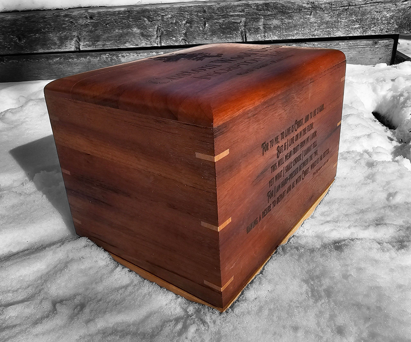 Twilight Grove - Exotic Wood Box Urns for Ashes