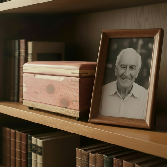 Treasure Chest Urn - Cremation Urn with Keepsake Compartment