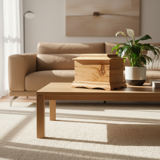 The Ashwood Keep - A More Traditional Woodbox Urn For Ashes