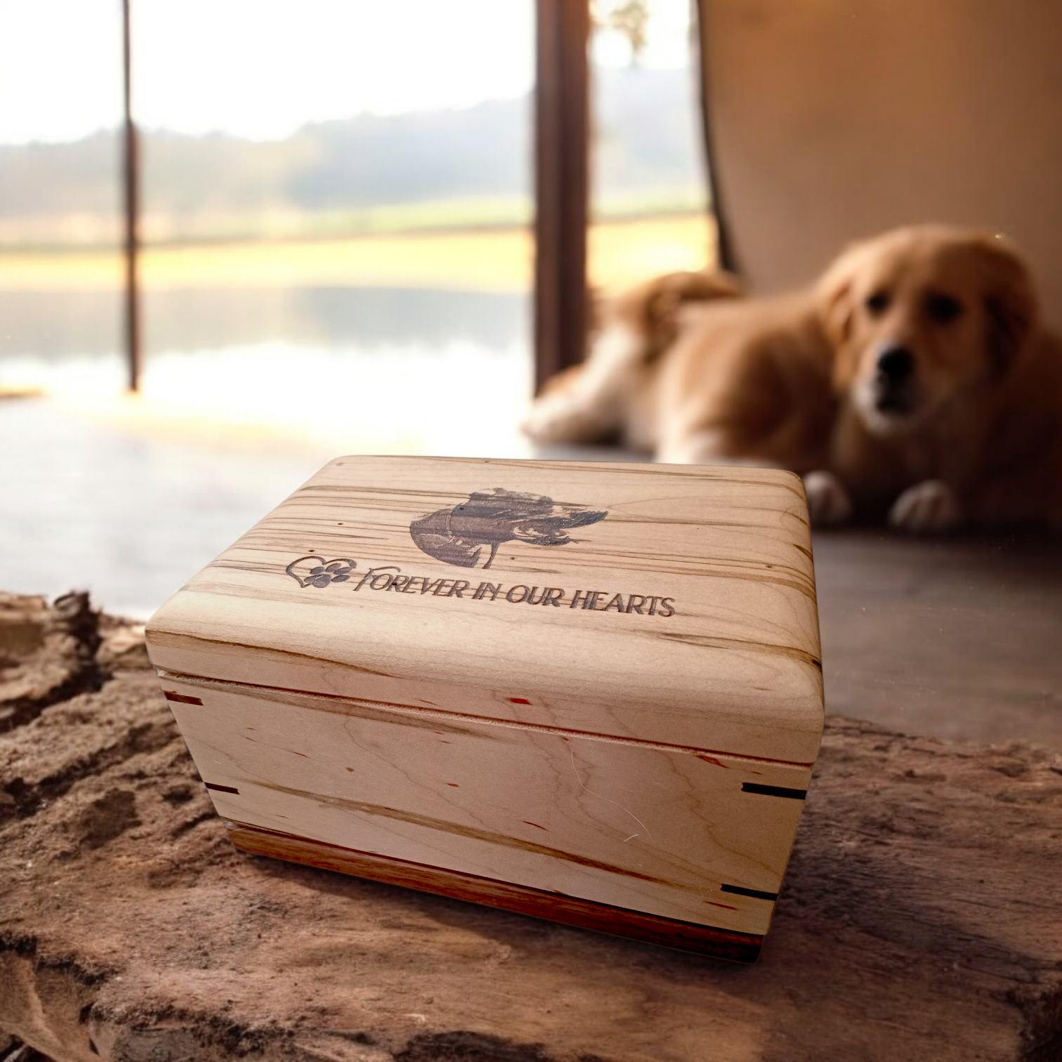 Animal Hardwood Urns - In Loving Memory of a Loyal Companion