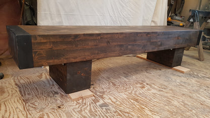 Rustic Vintage Log Coffee Table