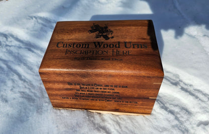 Together Forever Companion Woodbox Urn For Ashes