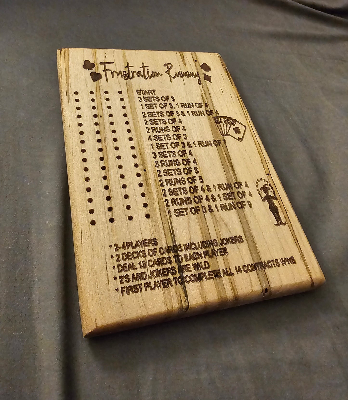 Personalized mini games - Frustration Rummy, Baseball, Horse Race, 5000.