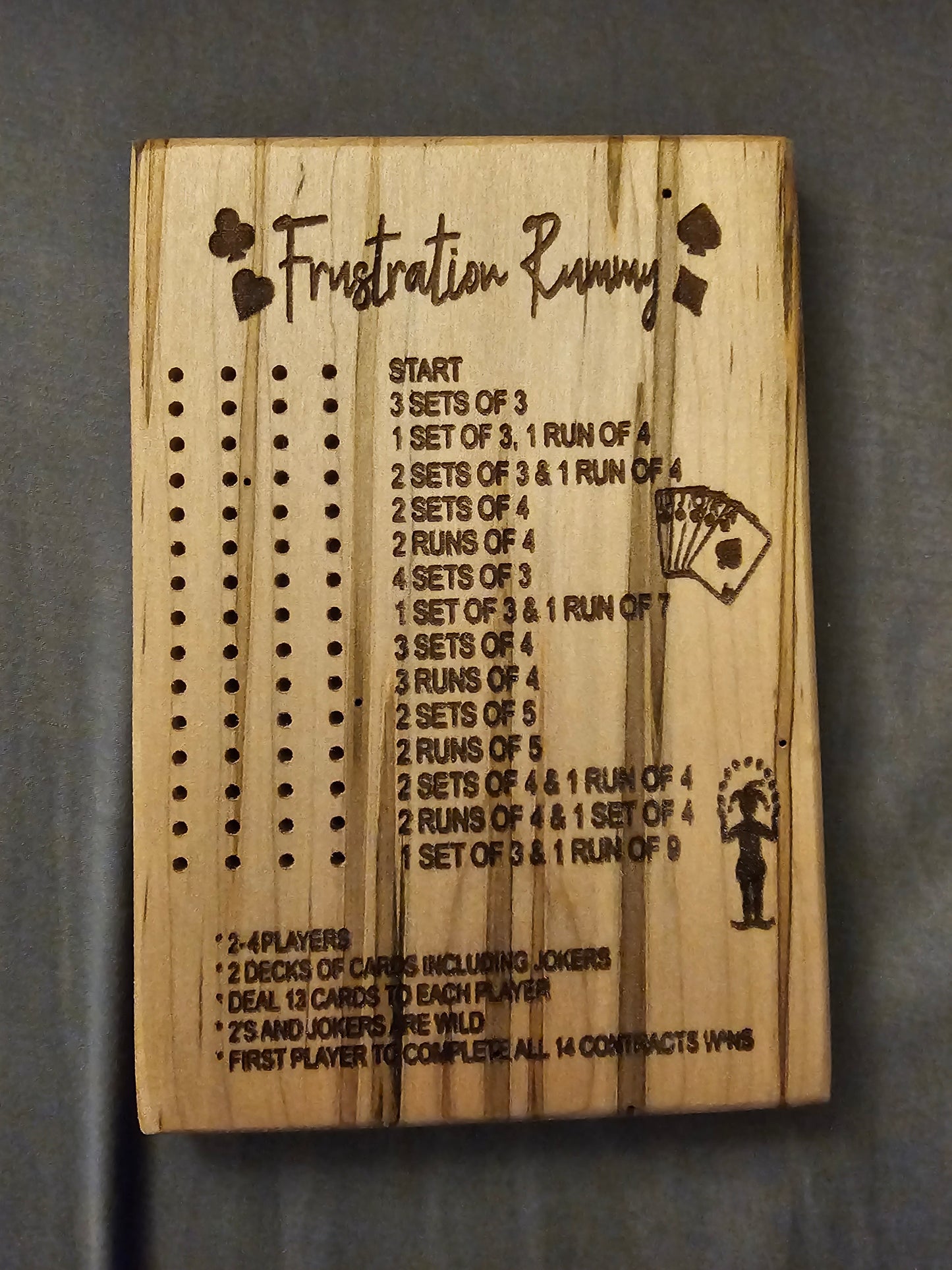 Personalized mini games - Frustration Rummy, Baseball, Horse Race, 5000.