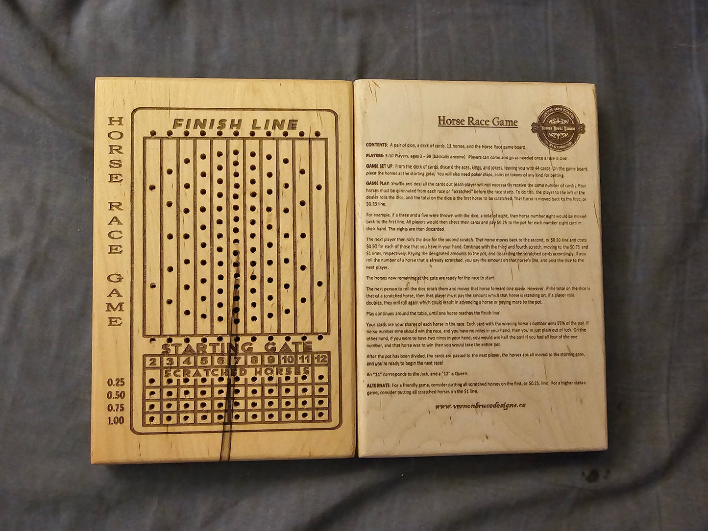 Personalized mini games - Frustration Rummy, Baseball, Horse Race, 5000.