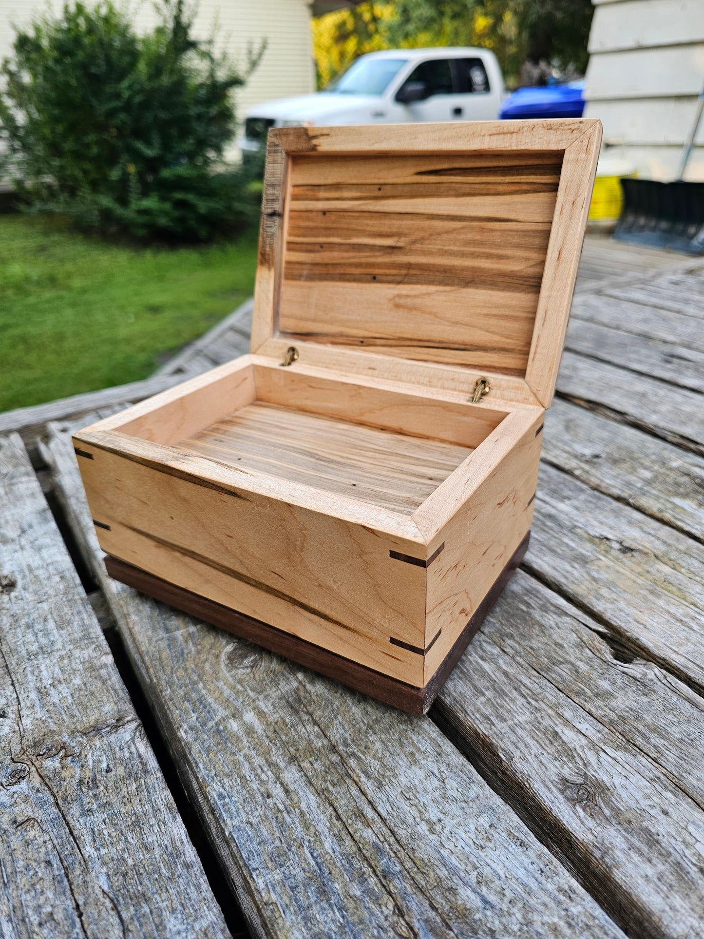 Paw Prints Woodbox Urn For Animal Ashes