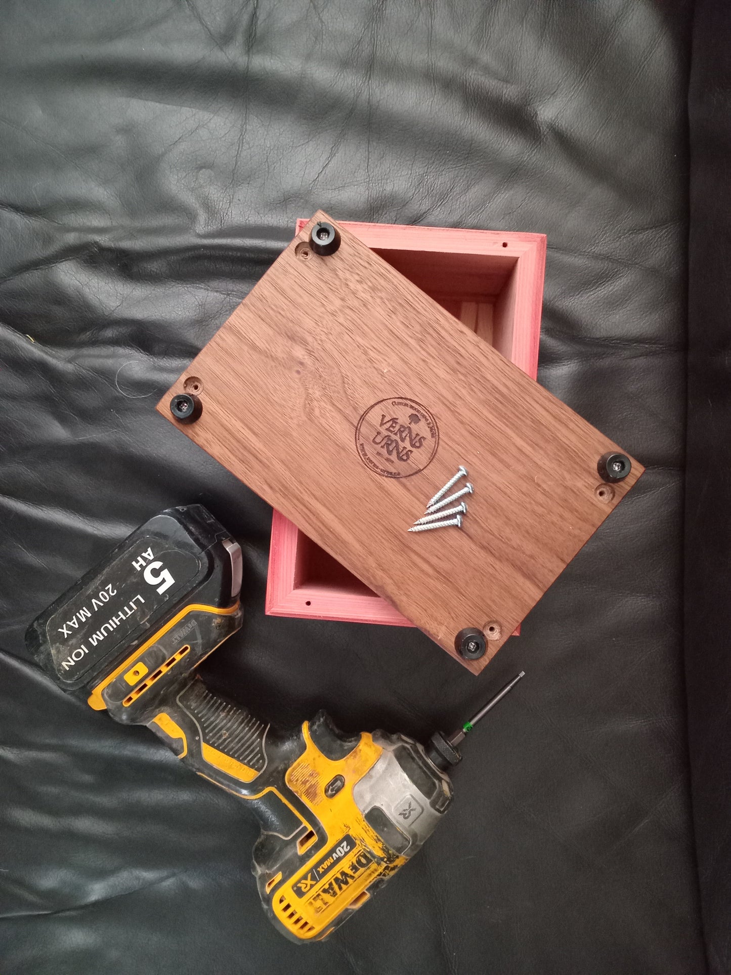 The Red Nebula Woodbox Urn For Ashes
