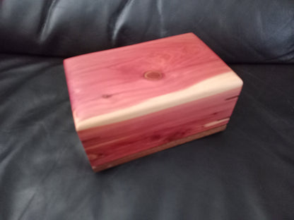 The Red Nebula Woodbox Urn For Ashes