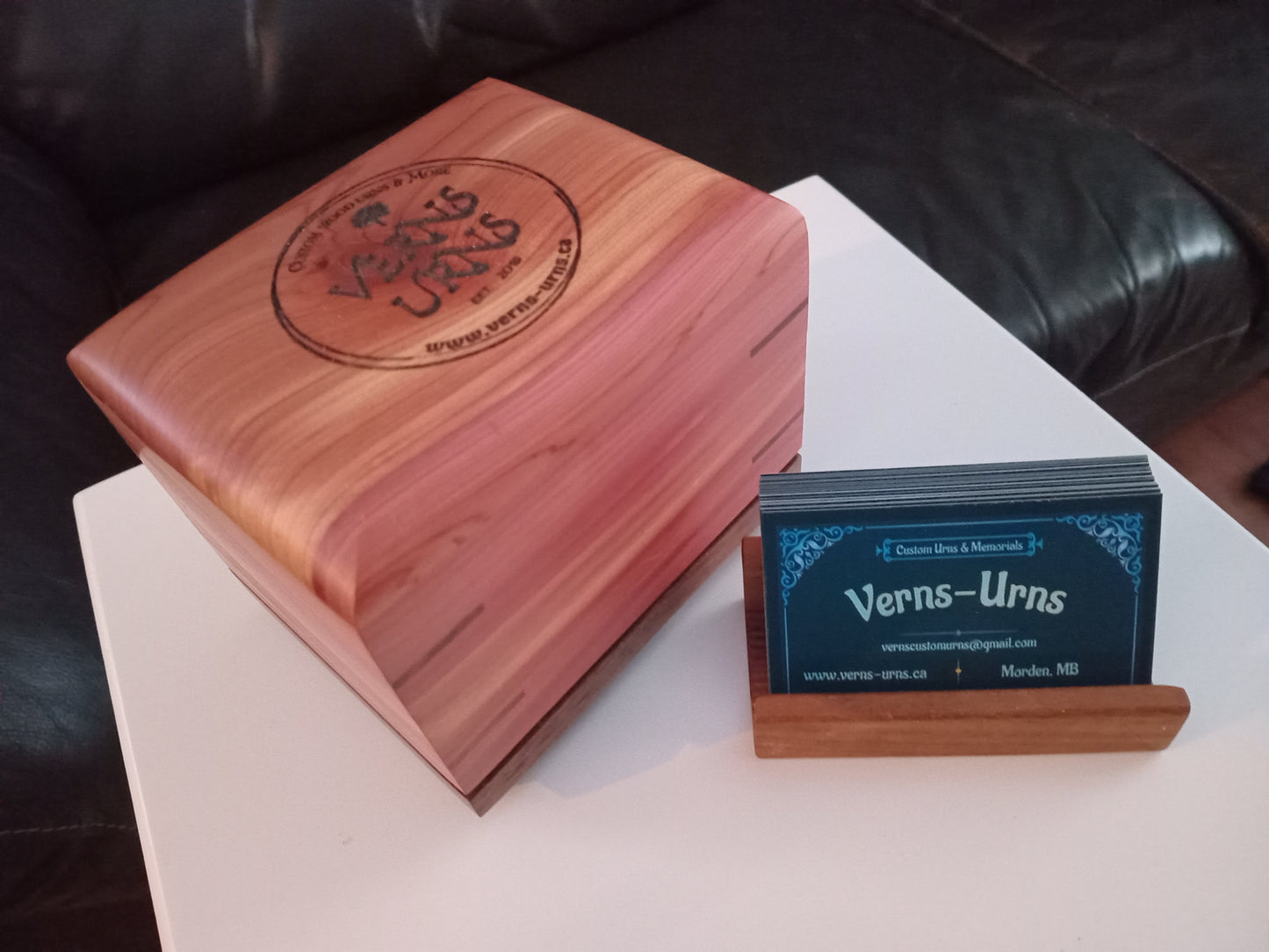 Paw Prints Woodbox Urn For Animal Ashes