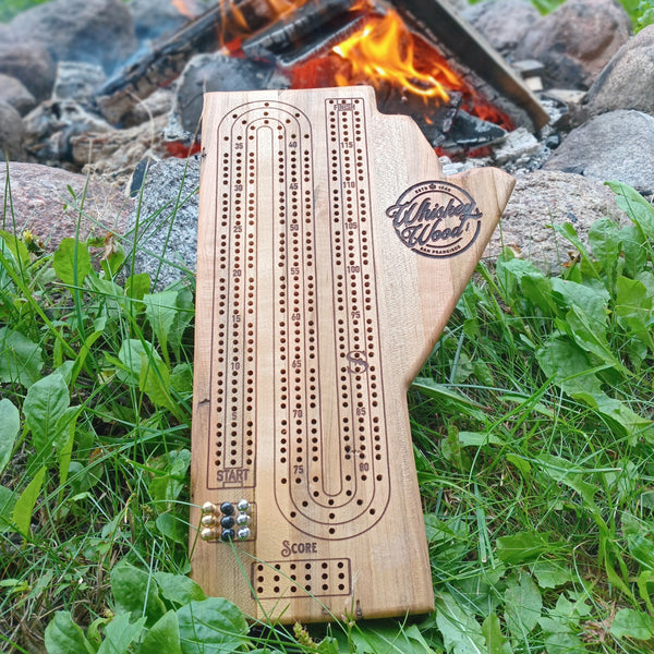 Provincial Hardwood Cribbage Boards, Personalized Engraving