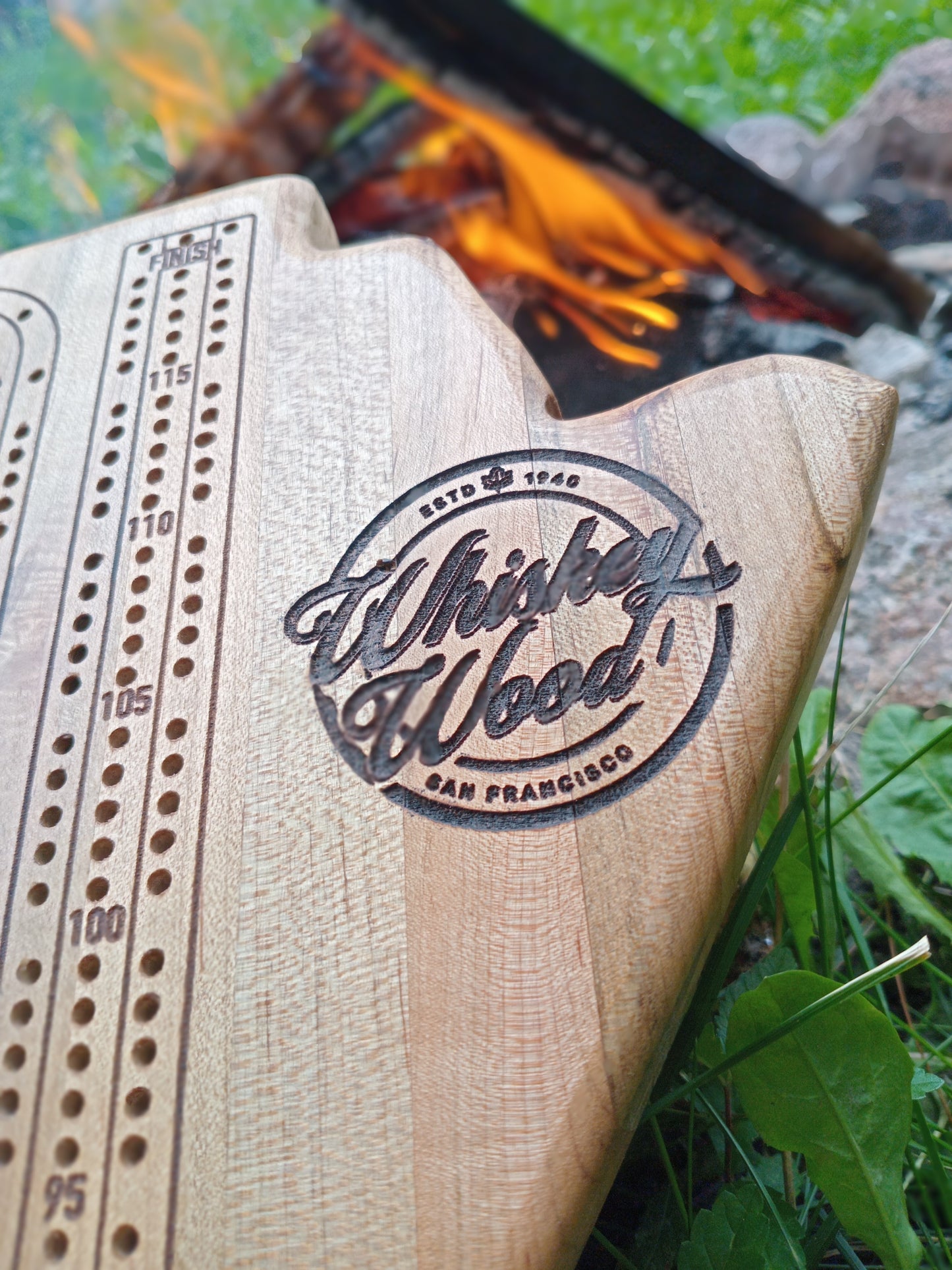 Handcrafted Province wood Cribbage Boards with peg storage. A practical gift for all occasions.