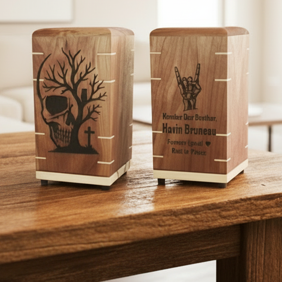 Handcrafted Memorial Urn For Ashes