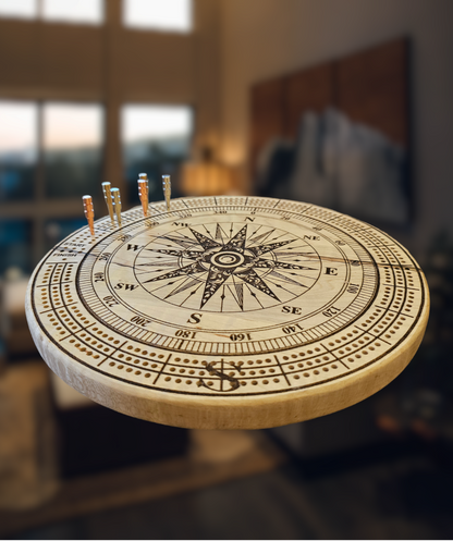 Compass Cribbage board
