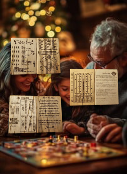 Personalized mini games - Frustration Rummy, Baseball, Horse Race, 5000.