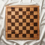 Solid Wood Dice Poker - With Checker Board