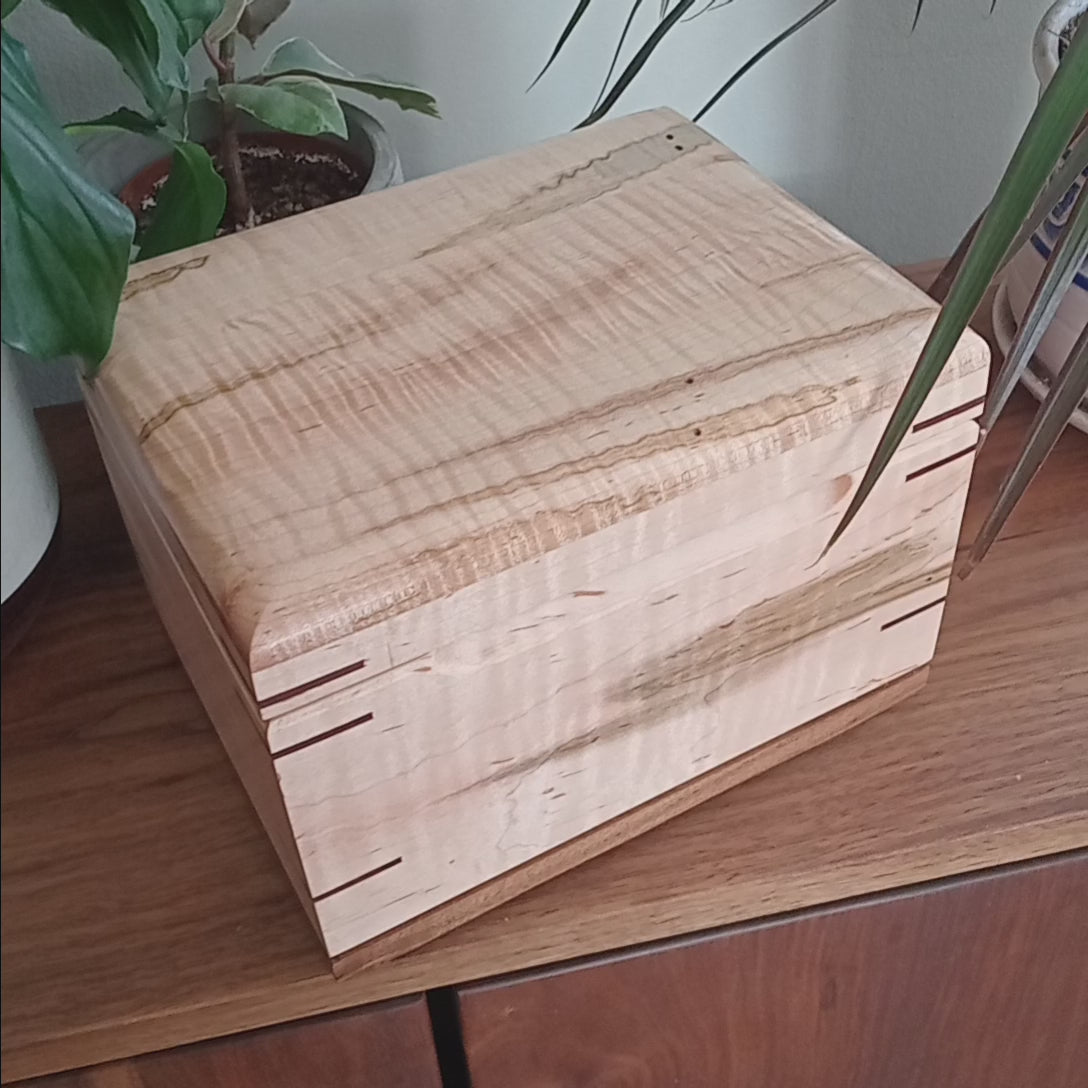 Unique Treasure Chest Urn - Adult Cremation Urn with Keepsake Compartment. (⭐️⭐️ # 2 seller)