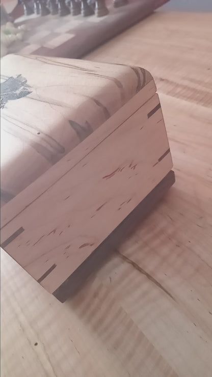 Paw Prints Woodbox Urn For Animal Ashes