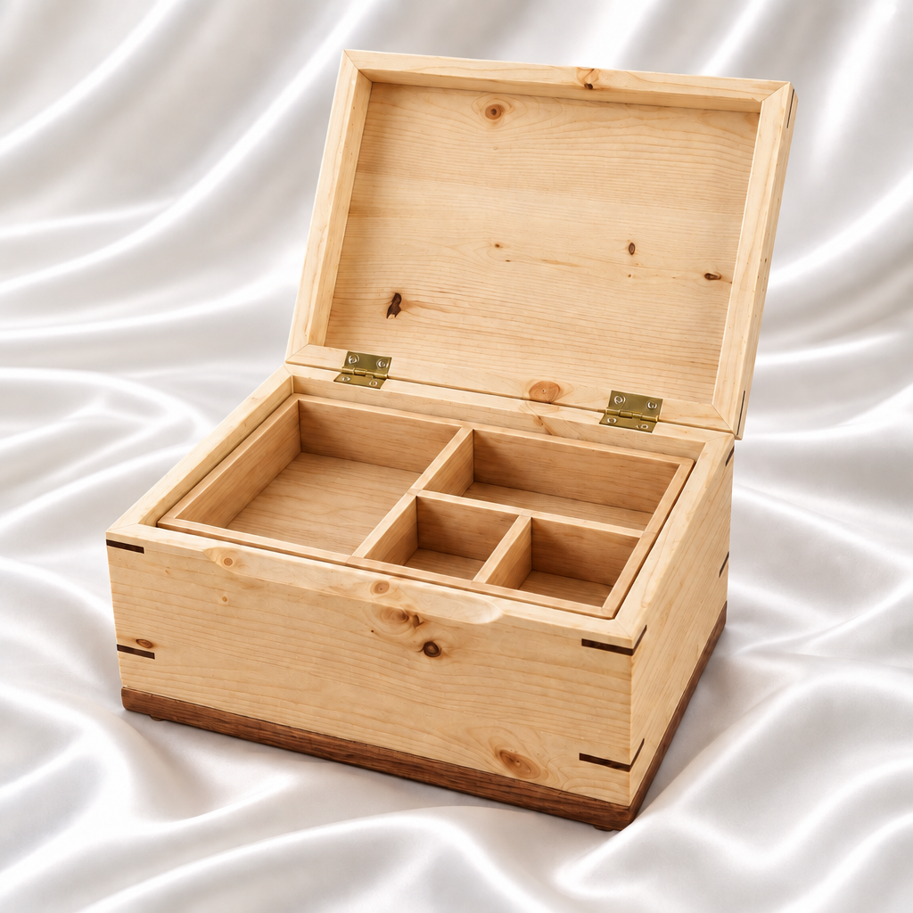 Solid Wood Keepsake/Jewelry box