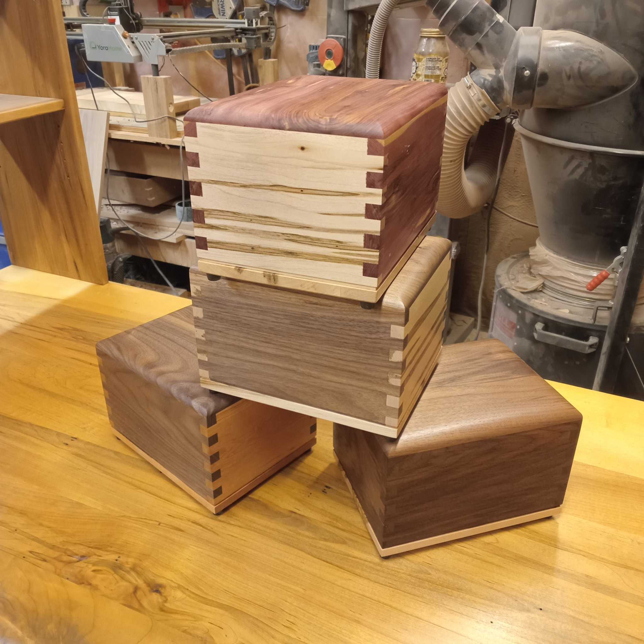 "NEW" Craftsman Series Hardwood Cremation Urn - with finger Joint construction