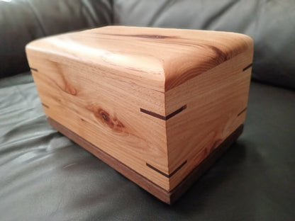 Paw Prints Woodbox Urn For Animal Ashes