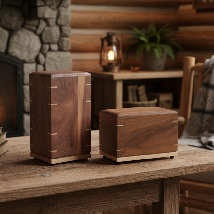 Ready To Ship - Wooden Cremation Urns