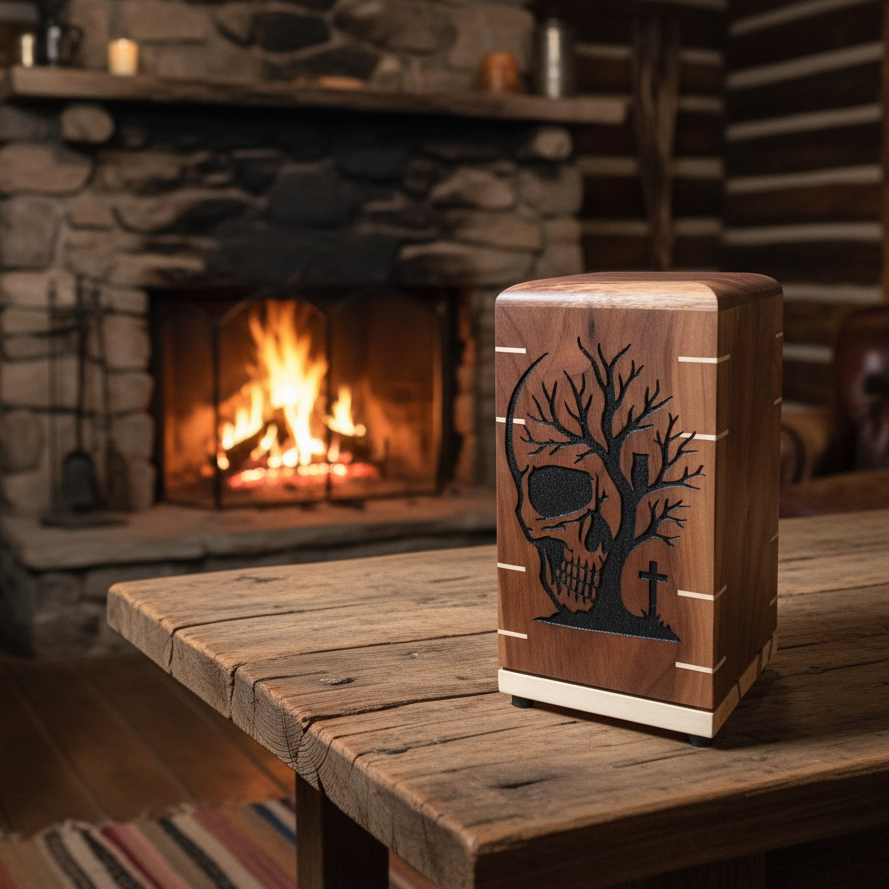 Handcrafted Memorial Urn For Ashes - Soulwood Urn