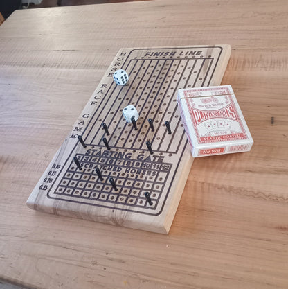Racehorse Game, Dice, Cards, Fun.
