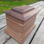 Traditional Handmade Memorial Urn For Cremation Ashes - The Ashwood Legacy Wooden Urn