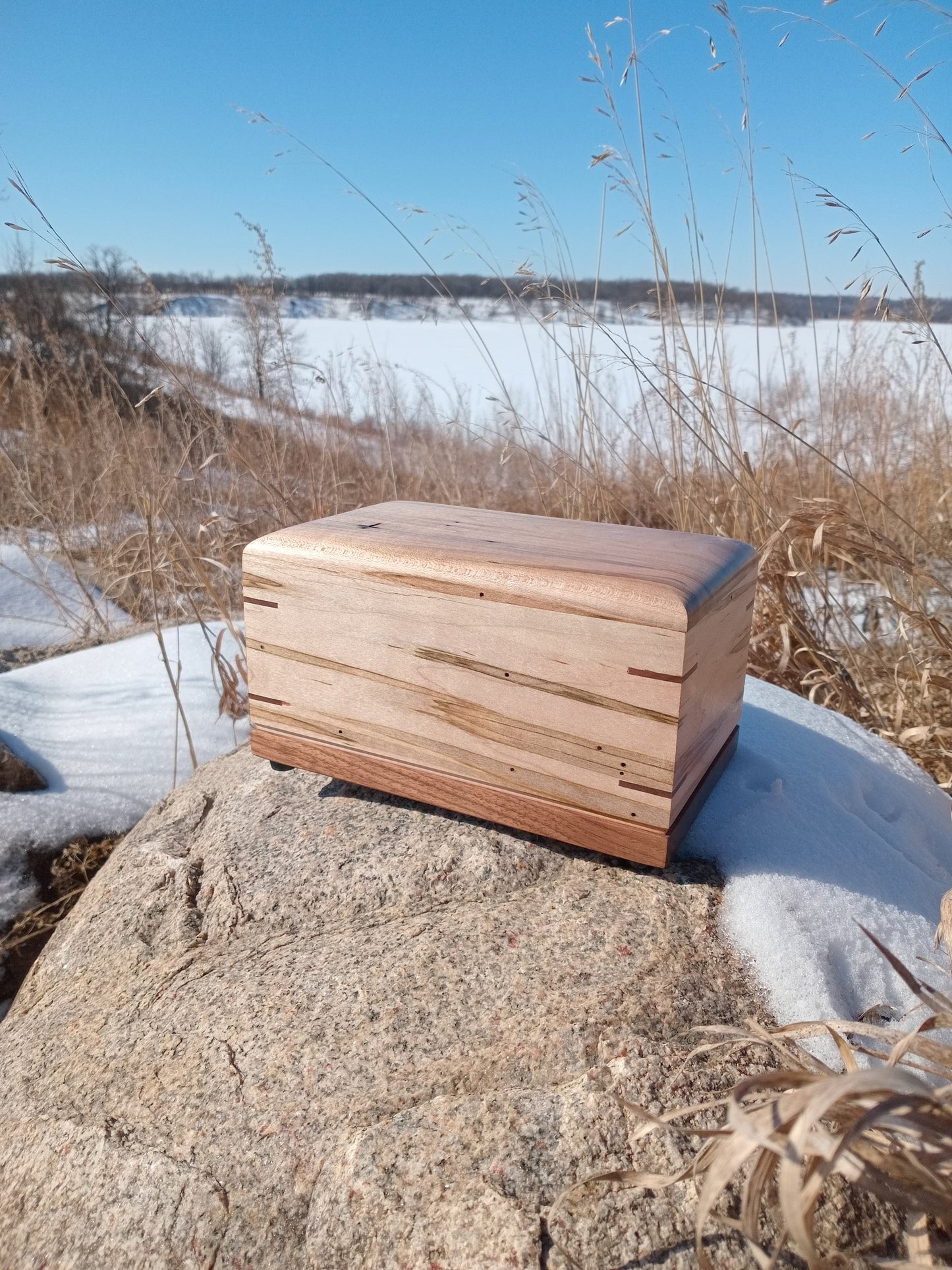 The Safe Harbor Woodbox Urn For Ashes