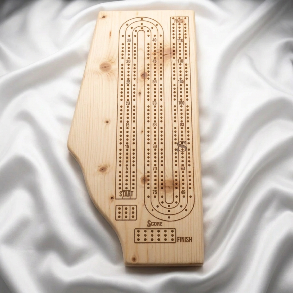 Provincial Hardwood Cribbage Board