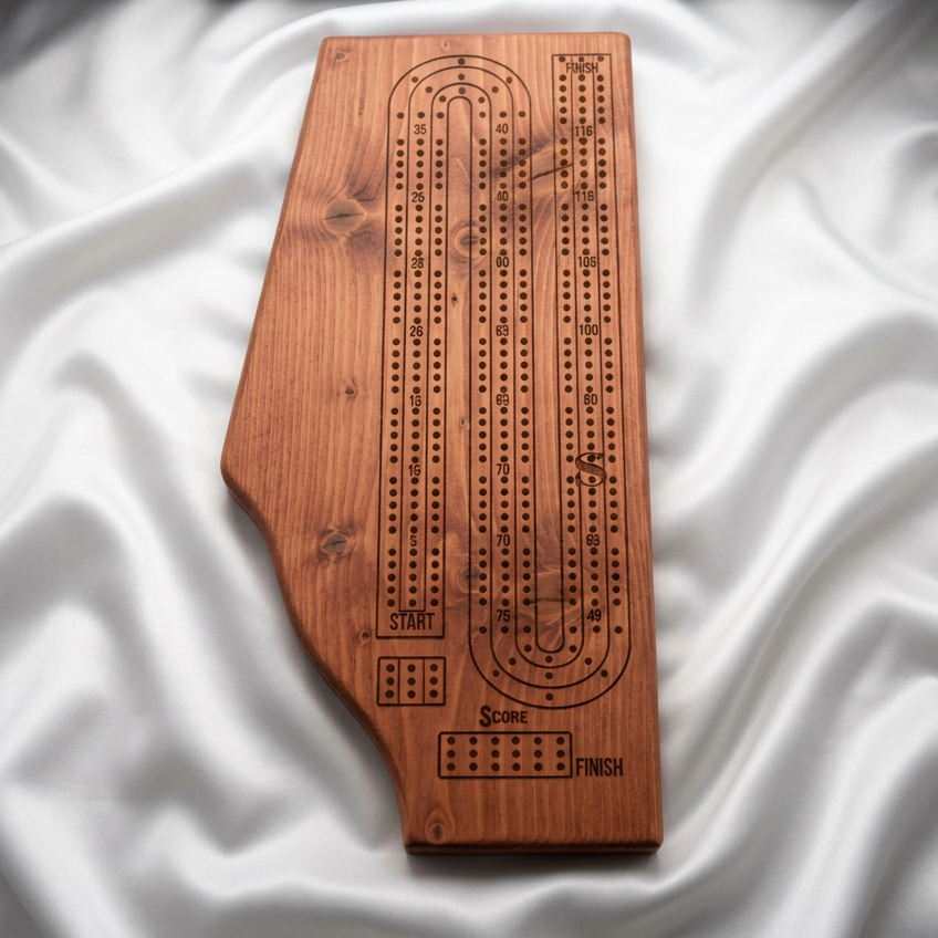 Provincial Hardwood Cribbage Board