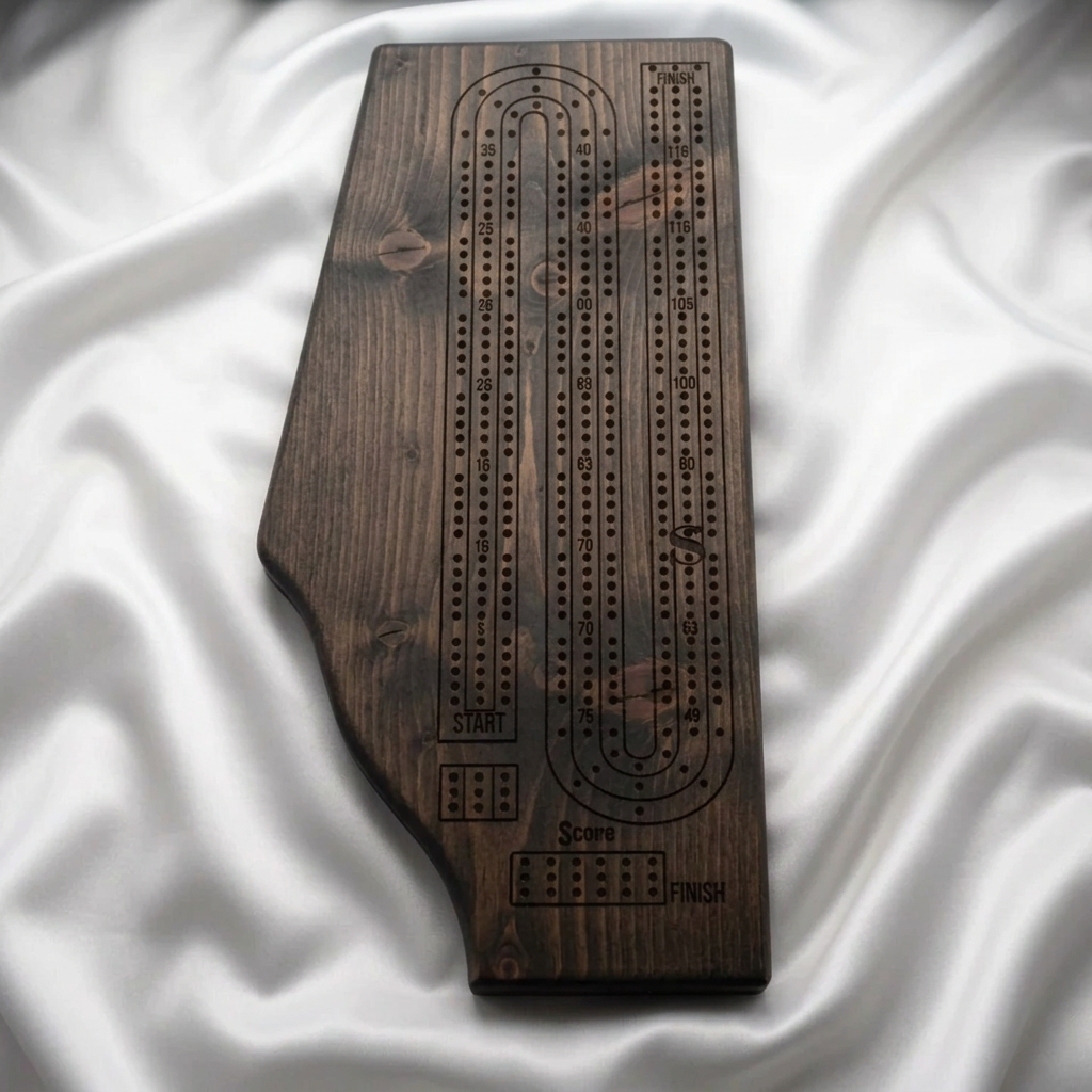Provincial Hardwood Cribbage Board