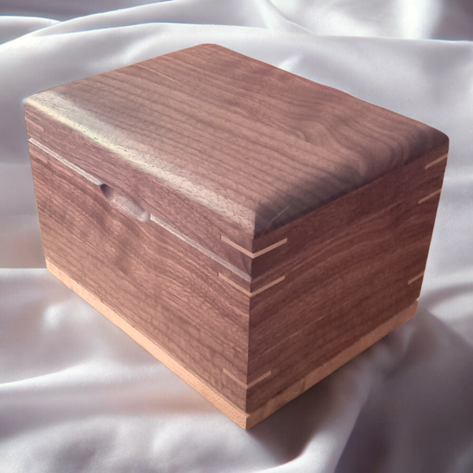 Handcrafted wooden recipe box personalized family recipe keeper with dividers for organizing recipe cards