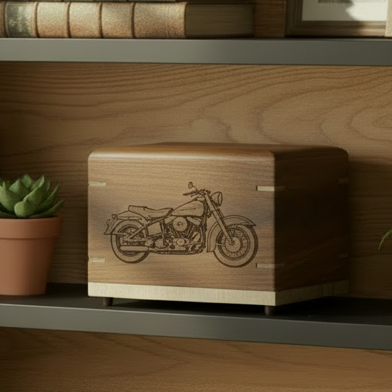 Twilight Grove - Handcrafted Solid Hardwood Cremation Urn for Ashes (⭐️ # 1 seller)