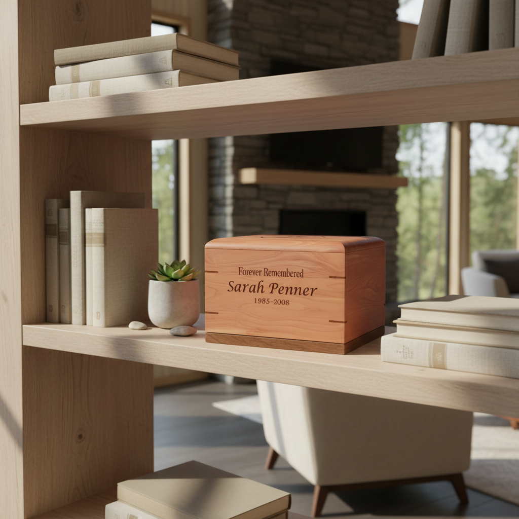 Twilight Grove - Handcrafted Solid Hardwood Cremation Urn for Ashes (⭐️ # 1 seller)