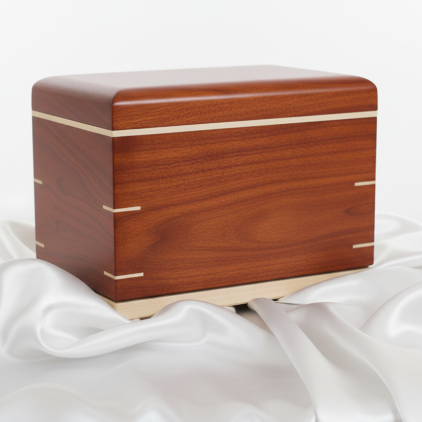 Handcrafted Hardwood Urn For Ashes Made In Canada