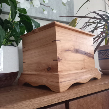 The Ashwood Keep - Keeping It Traditional Woodbox Urn For Ashes