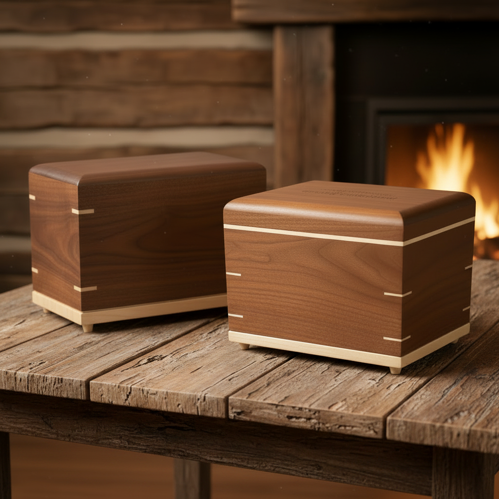 Wooden Cremation Urns - Ready To Ship