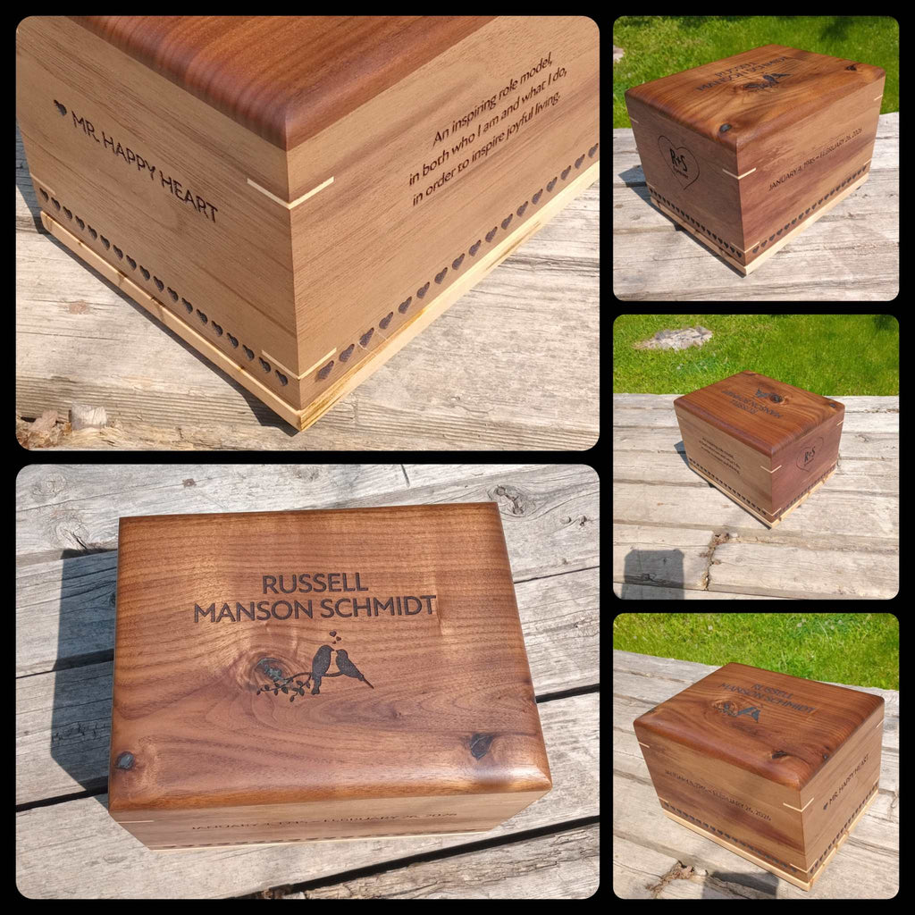 Personalized Wooden Urn For Ashes - Twilight Grove Urn
