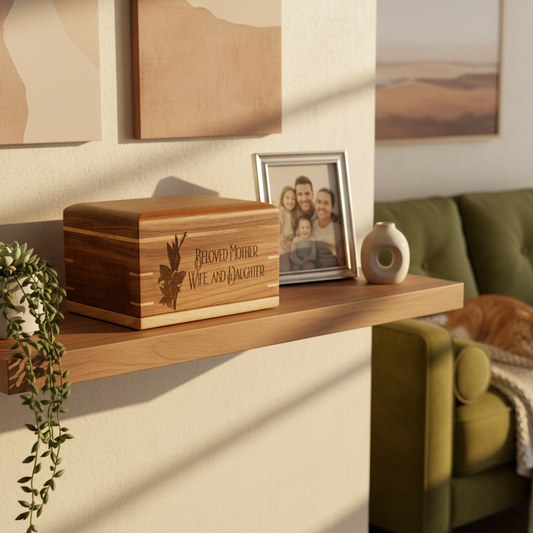 True North Urn - A Handcrafted Tribute To Honor your loved one