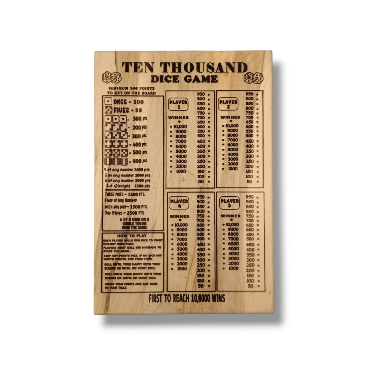 Baseball and Frustration Rummy, or Baseball and Farkle. 2 games, 1 board.