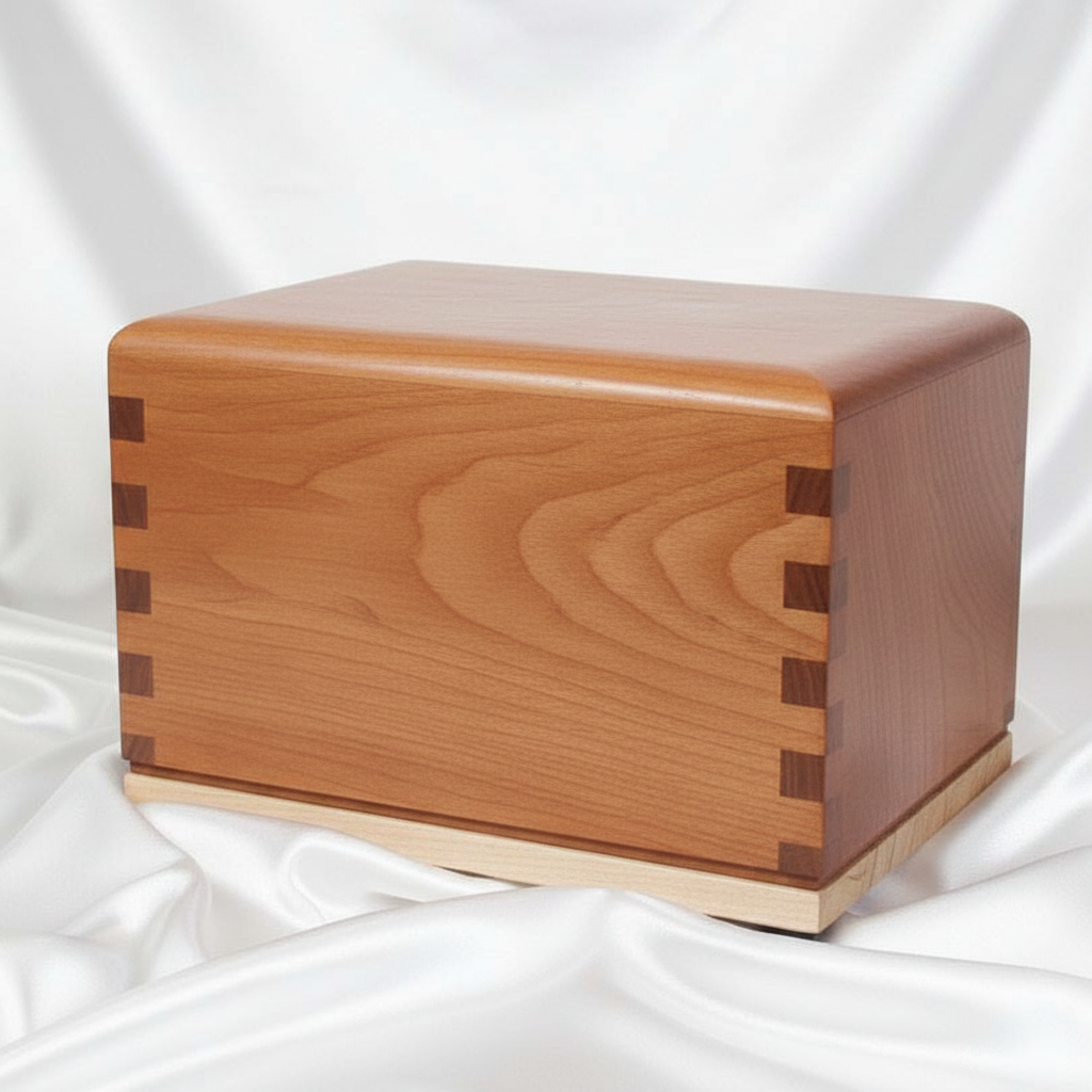 "NEW" Craftsman Series Hardwood Cremation Urn - with finger Joint construction