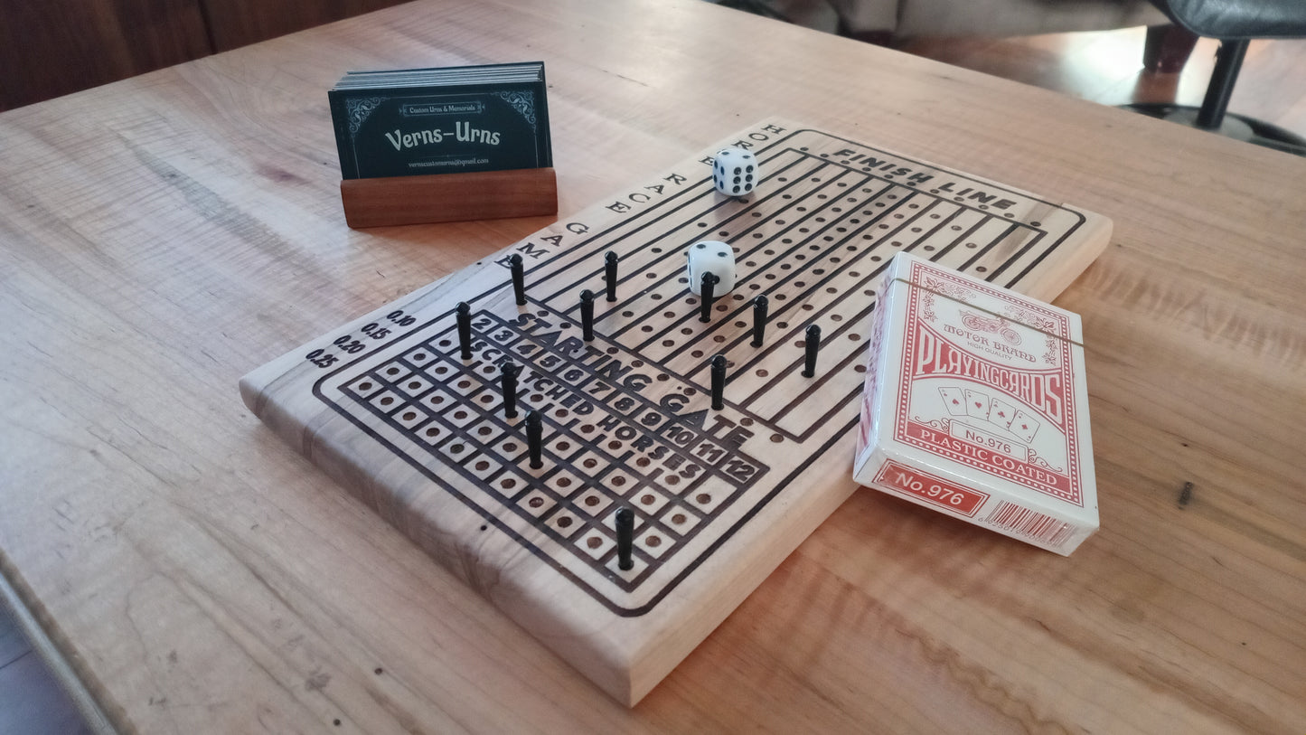 Racehorse Game, Dice, Cards, Fun.