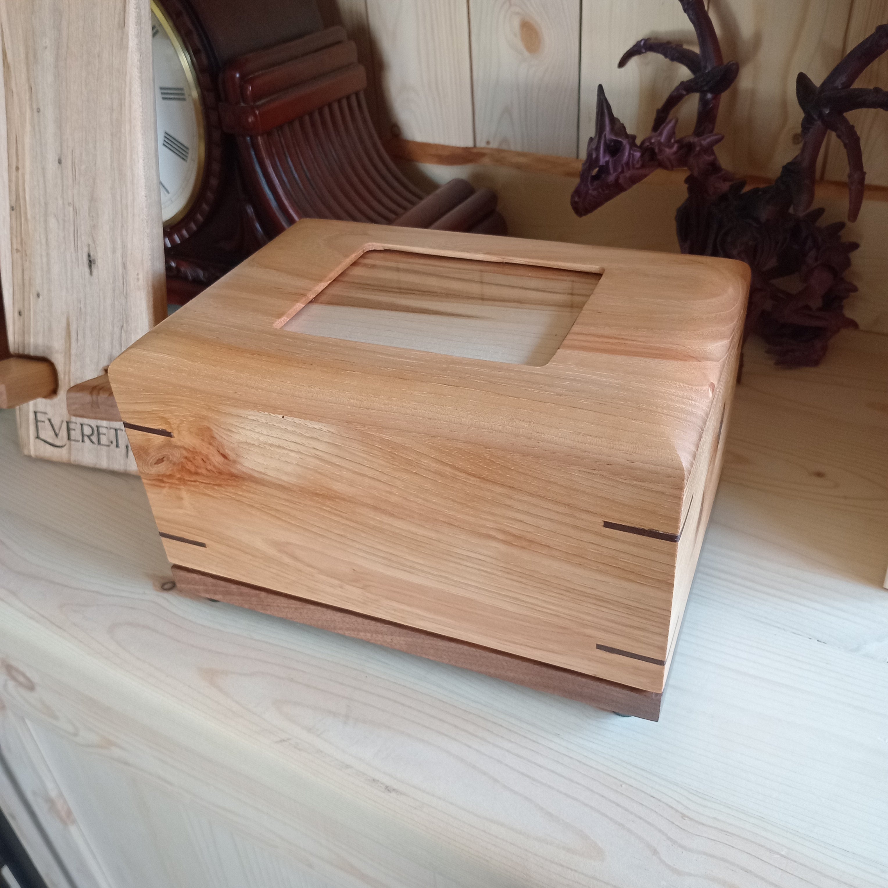 Paw Prints Photo - Wood box Urn For Animal Ashes